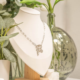 Silver Carabiner Necklace