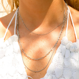 3 Chain Layered Necklace Set