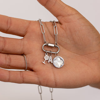 Silver Carabiner Necklace
