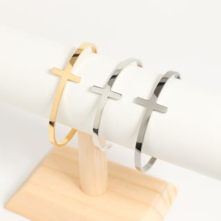 Philipians 4:13 Cross Cuff Bracelet