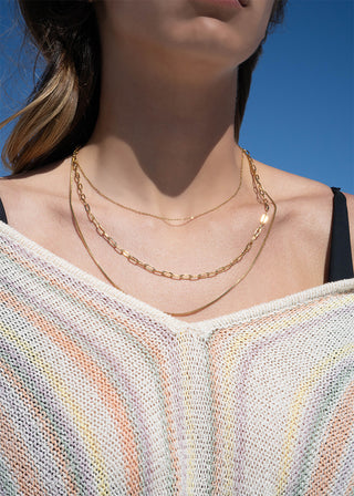 3 Chain Layered Necklace Set