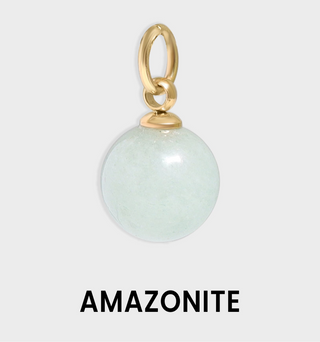Semi Precious Natural Stone Charm