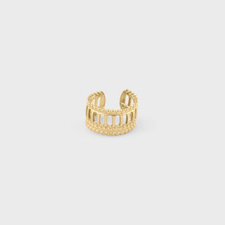 Cutout Ladder Ear Cuff- Main gold