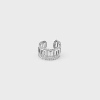 Cutout Ladder Ear Cuff- Main stainless
