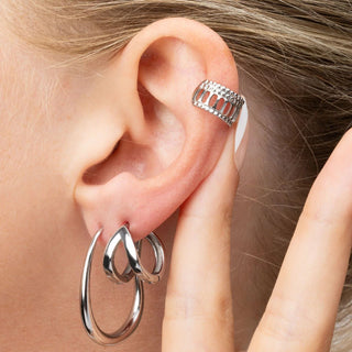 Cutout Ladder Ear Cuff- Model