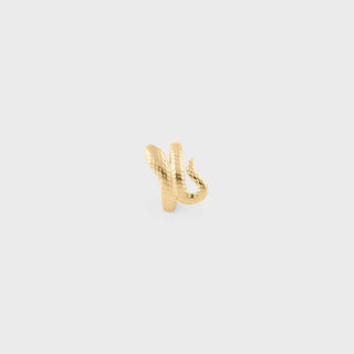 Snake Ear Cuff- gold main 