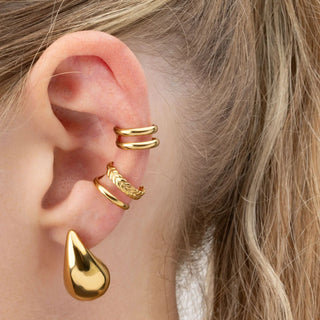Wheat Open Ear Cuff- Model