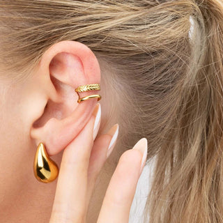 Wheat Open Ear Cuff- Model