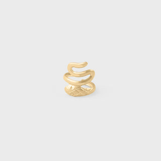 Snake Crawler Ear Cuff- gold main 