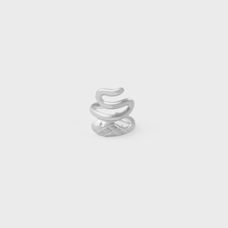 Snake Crawler Ear Cuff- stainless main 