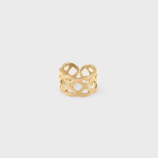 Woven Ear Cuff- gold main 