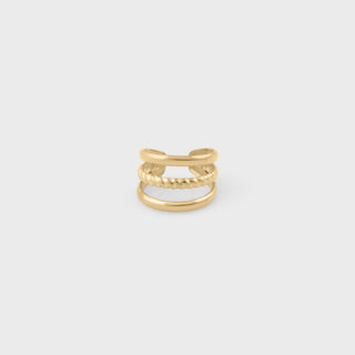 Triple Ear Cuff- gold main 