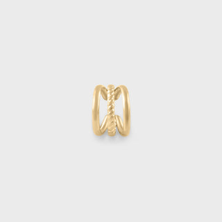 Triple Ear Cuff- gold main 