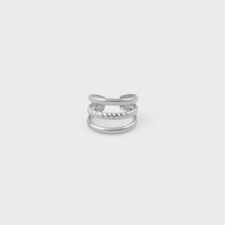 Triple Ear Cuff- stainless main 