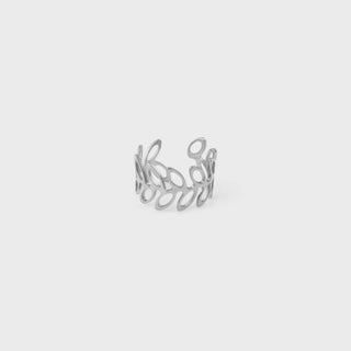 Oval Ear Cuff- stainless main 
