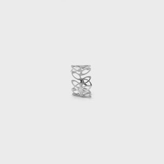Oval Ear Cuff- stainless main 