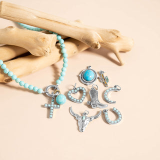 Cactus with CZ Stone Charm
