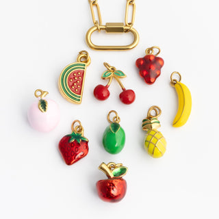 Paperclip Carabiner Charm Holder Necklace