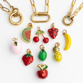 Paperclip Carabiner Charm Holder Necklace