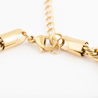 14K Gold Filled PLUS™ Rope Chain Bracelet- Clasp