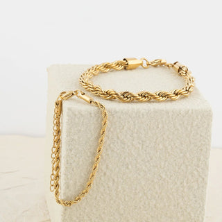 14K Gold Filled PLUS™ Rope Chain Bracelet- Studio