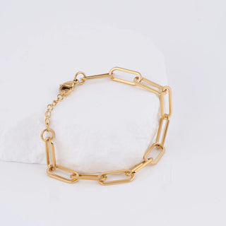 14K Gold Filled PLUS™ Paperclip Chain Bracelet- Studio