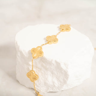 Lucky Clover Charm Bracelet