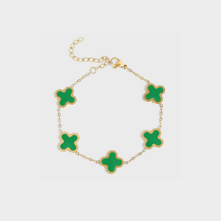 Lucky Clover Charm Bracelet