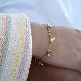 Hamsa & Evil Eye Charm Bracelet
