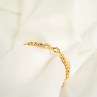 Stackable Infinity Charm Beaded Bracelet