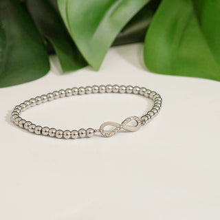 Stackable Infinity Charm Beaded Bracelet