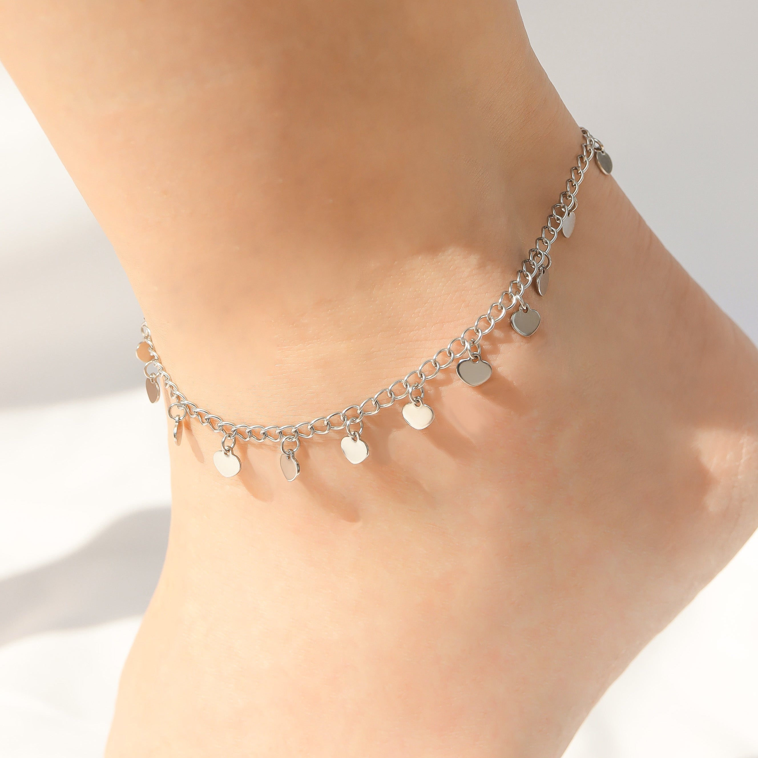 Dangle Hearts Anklet – Destin Jewelry