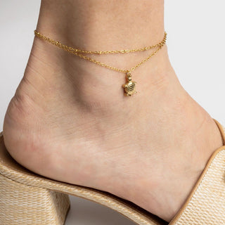 Sea Turtle Charm Anklet