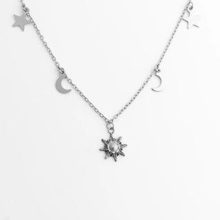 Moon and Star Charms Anklet