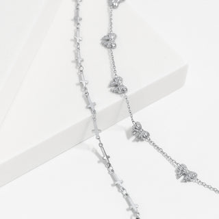 Silver Bow Station Bracelet