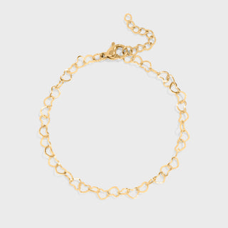 Linked Heart Chain Bracelet