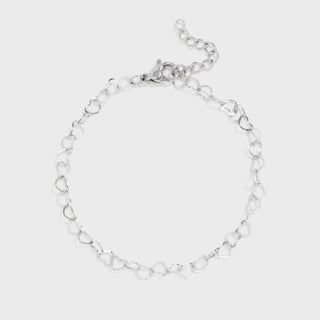 Linked Heart Chain Bracelet