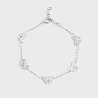 Silver Bow Station Bracelet