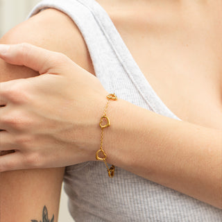 Station Heart Bracelet
