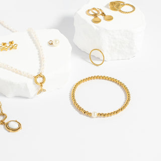 Stretch Bracelet with Pearl