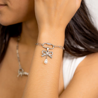Freshwater Pearl Bow Charm