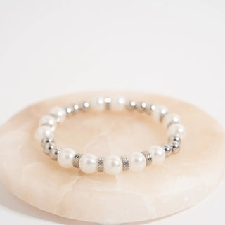 Alternating Satellite Pearl Beaded Bracelet