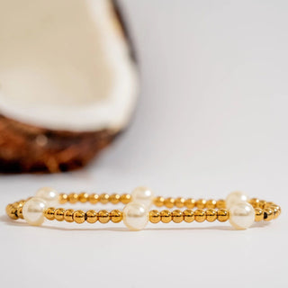 Satellite Pearl Beaded Bracelet
