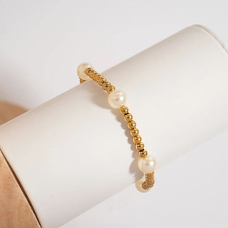 Satellite Pearl Beaded Bracelet