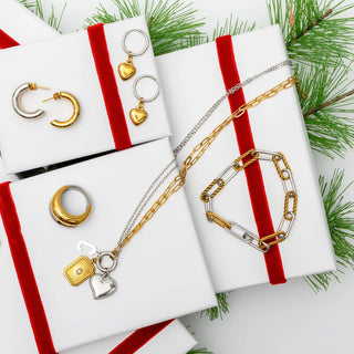 Mixed Metal Twist Paperclip Bracelet