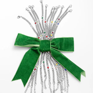 Stainless Steel Station Birthstone Bracelet