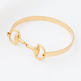 Horsebit Buckle Bangle Bracelet- Studio