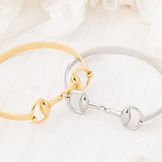 Horsebit Buckle Bangle Bracelet- Studio