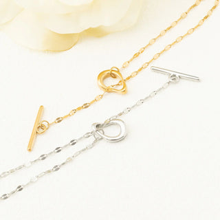 Abstract Carabiner Bracelet- gold and silver studio 