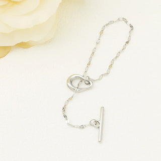 Abstract Carabiner Bracelet- silver studio 